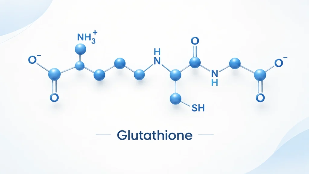 Split image: Left, woman drinks a pink beverage with fruit and wellness icons, highlighting how glutathione helps combat fatigue. Right, woman receives IV therapy from a nurse in a modern room with wellness icons. Regenerate Me IV Hydration Wellness logo at top.